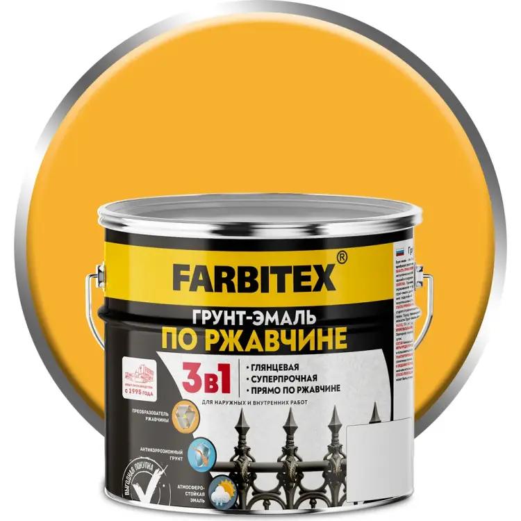 Грунт-эмаль по ржавчине Farbitex 4300013987 Грунт-эмаль по ржавчине Farbitex 4300013987