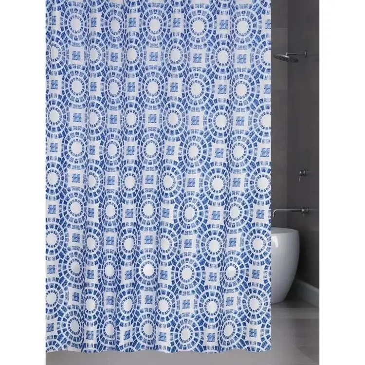 Штора для ванной комнаты Bath Plus Circle Blue ch15080