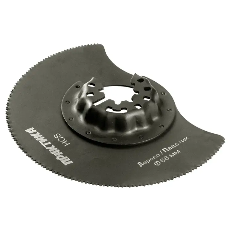 Отрезная насадка для МФИ, по дереву ПРАКТИКА полукруг, HCS, 88 мм, мелкий зуб 240-119