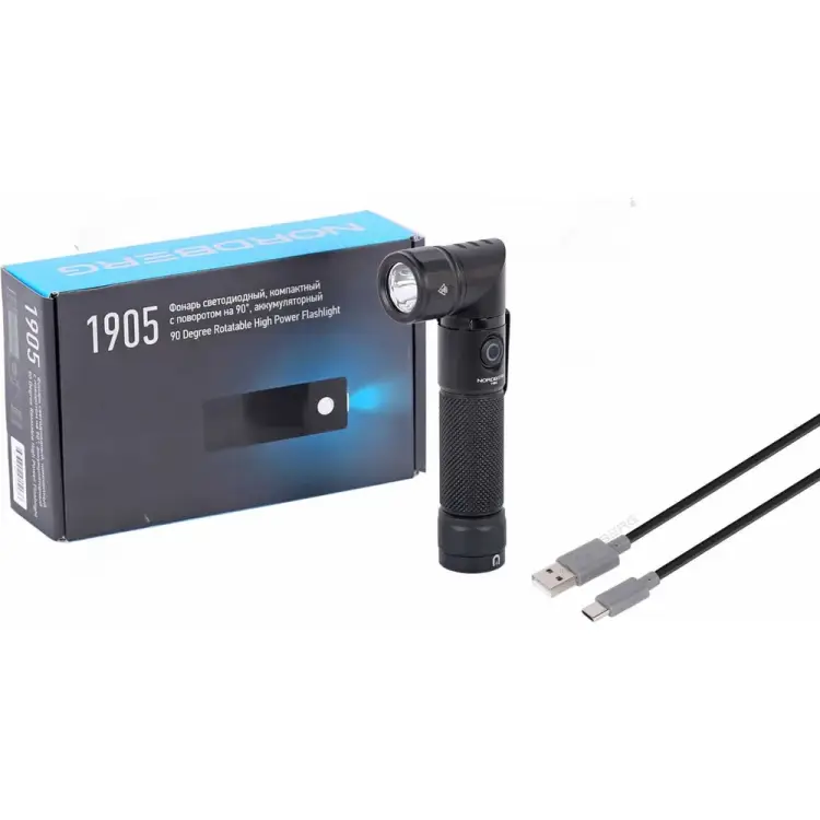 Аккумуляторный компактный светодиодный фонарь NORDBERG 1905