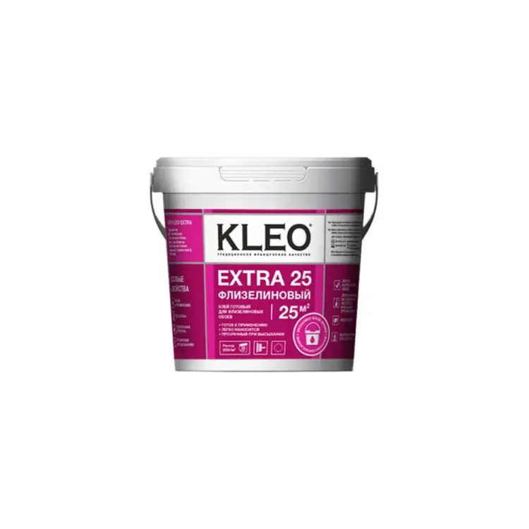 Готовый клей для флизелиновых обоев KLEO EXTRA EXTRA 5 кг Готовый клей для флизелиновых обоев KLEO EXTRA EXTRA 5 кг