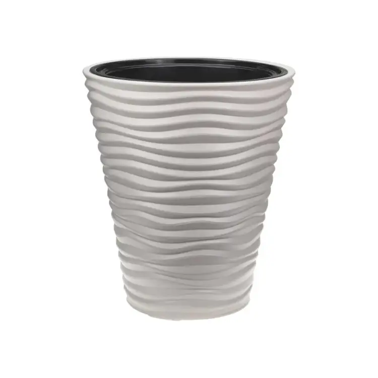 Кашпо IDEA ДЮНА D340 мм, H385 мм, 19.5 л, со вставкой М 3401 М 3401 Кремовый Кашпо IDEA ДЮНА D340 мм, H385 мм, 19.5 л, со вставкой М 3401 М 3401 Кремовый