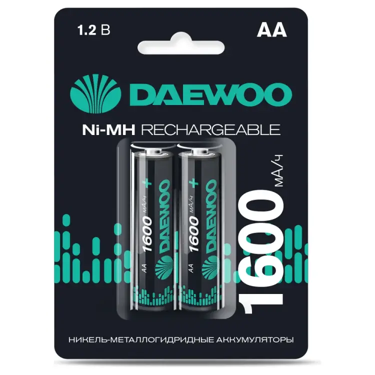 Аккумулятор DAEWOO AA (1600mAh) Ni-MH BL-2 5043206