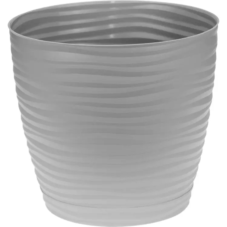 Кашпо IDEA ДЮНА D180 мм, 3 л, с поддоном М 3069 М 3069 Серый Кашпо IDEA ДЮНА D180 мм, 3 л, с поддоном М 3069 М 3069 Серый