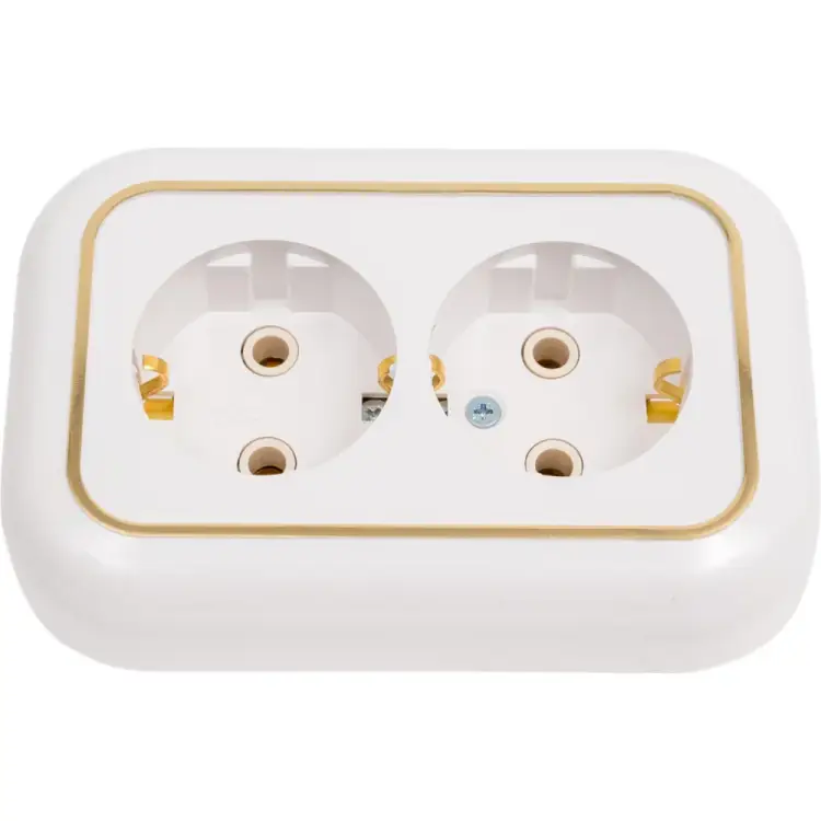 Двухместная розетка Кунцево-Электро ВАЛЕНТИНА РС16-830 5448