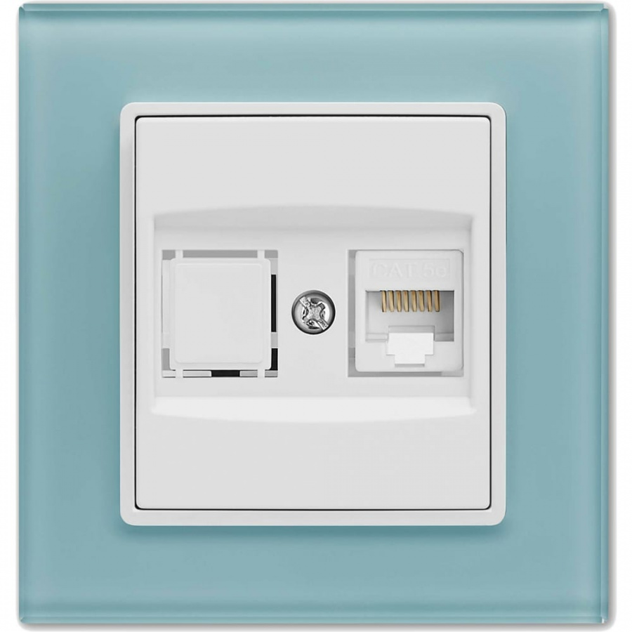 Розетка для сетевого кабеля Vesta Electric Exclusive Blue