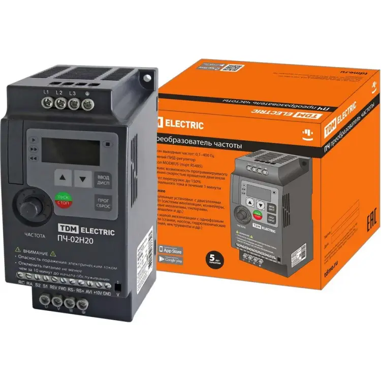 Преобразователь частоты TDM ELECTRIC ПЧ-02H20 SQ0749-0003