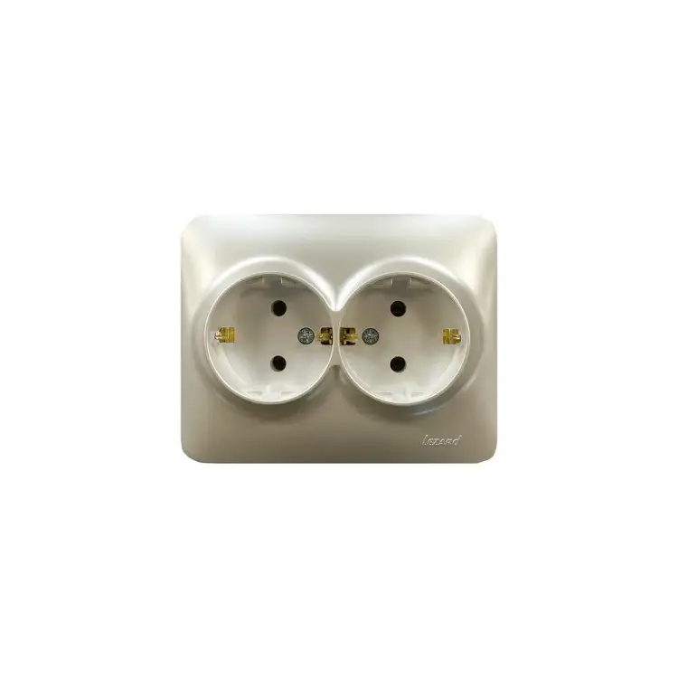Двойная розетка Lezard KARINA LIFE 708-3000-127B