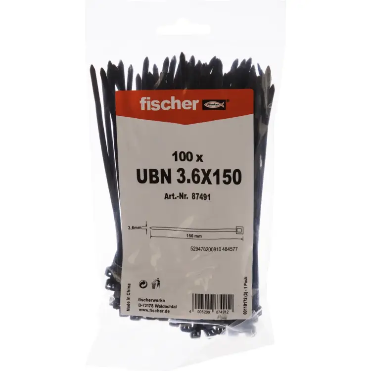 Устойчивая кабельная стяжка Fischer UBN 87491