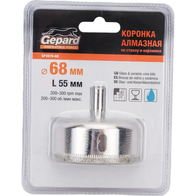 Алмазная коронка Gepard GP2076-68 Алмазная коронка Gepard GP2076-68