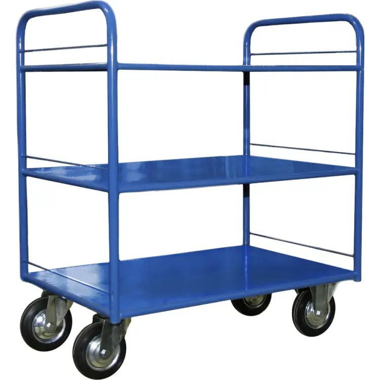 Платформенная трехъярусная 4-х колесная тележка СТЕЛЛА-ТЕХНИК КР - 3 150-И