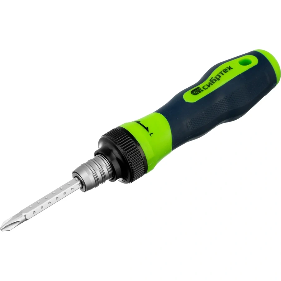 Комбинированная реверсивная отвертка СИБРТЕХ 13368 Комбинированная реверсивная отвертка СИБРТЕХ 13368