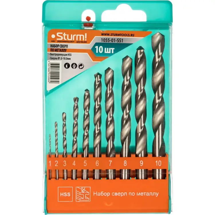 Набор сверл Sturm 1055-01-SS1