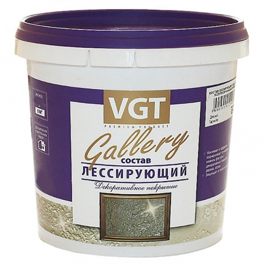Лессирующий состав для декоративных штукатурок VGT GALLERY