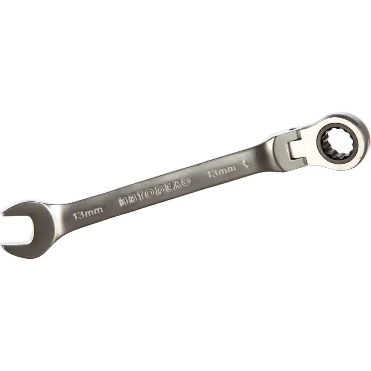 Трещоточный шарнирный комбинированный ключ Автоdело 30213 10116