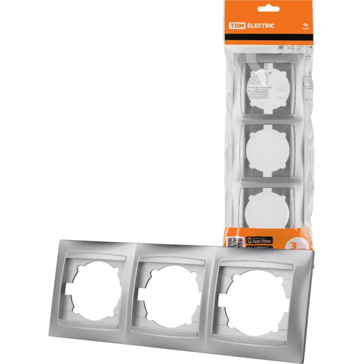 Трехпостовая горизонтальная рамка TDM ELECTRIC Лама SQ1815-0231