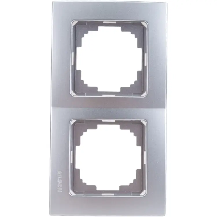 Двухместная рамка Nilson Touran metallic 24130092