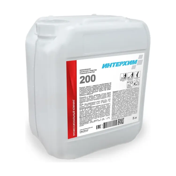 Низкопенное кислотное средство глубокой очистки ИНТЕРХИМ 5 л ih20050