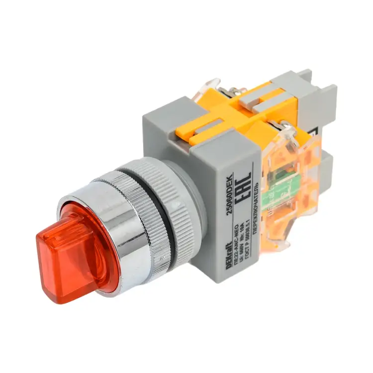 Переключатель DEKraft ПЕ22-ANC-3-RED-NEO 25060DEK