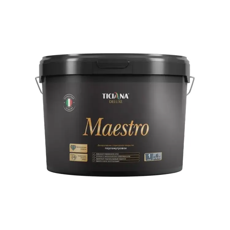 Структурное декоративное покрытие Ticiana DeLuxe DELUXE Maestro 4300012601