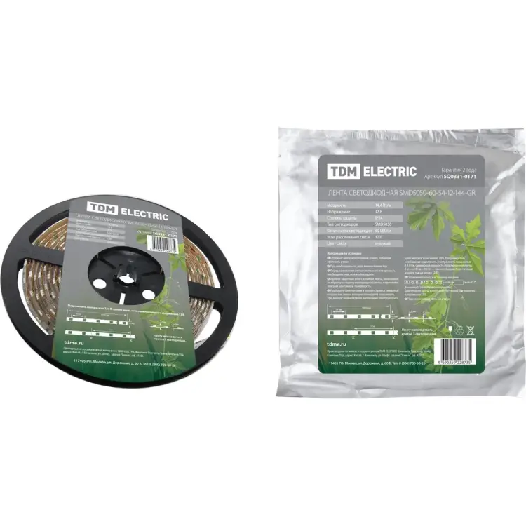 Светодиодная лента TDM ELECTRIC SMD5050-60-54-12-144-GR SQ0331-0171