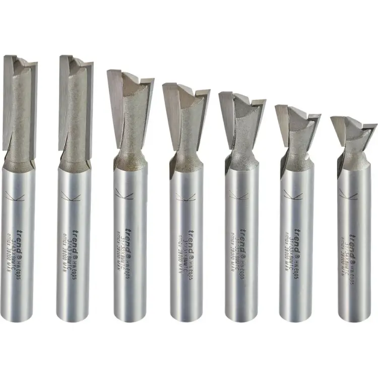 Набор пазовых фрез по дереву Trend SET/DC1X8MMTC Набор пазовых фрез по дереву Trend SET/DC1X8MMTC