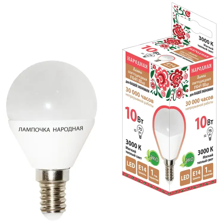 Светодиодная лампа TDM ELECTRIC Народная SQ0340-1604