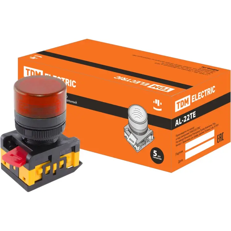 Сигнальная лампа TDM ELECTRIC AL-22TE SQ0702-0010