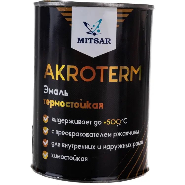 Эмаль Акротерм 0,8 кг, серебристый УТ000008940