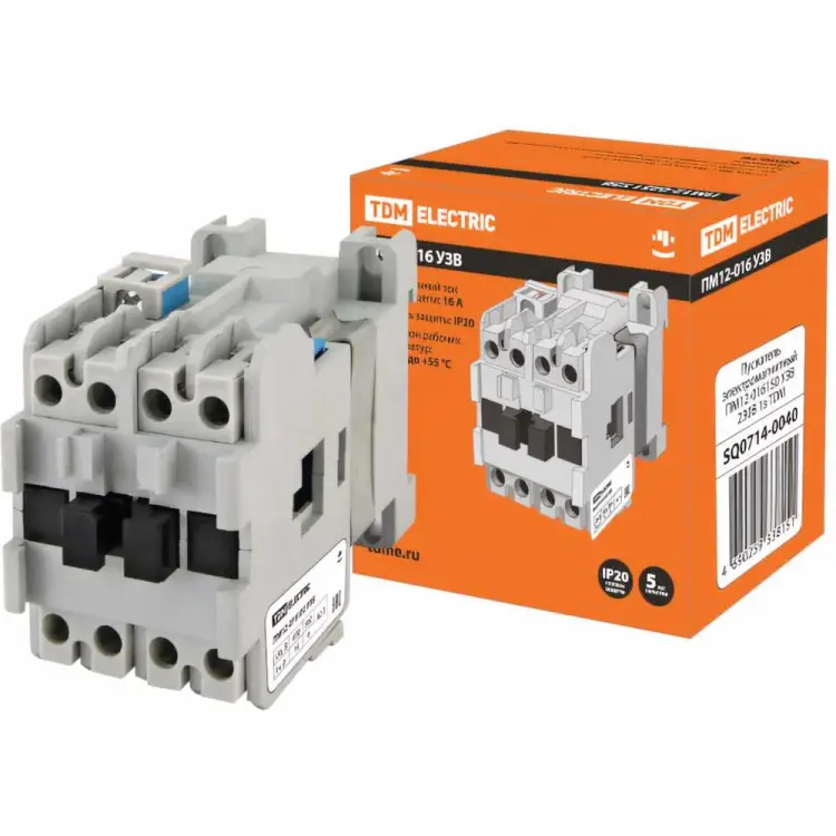 Электромагнитный пускатель TDM ELECTRIC ПМ12-016150 У3В SQ0714-0040