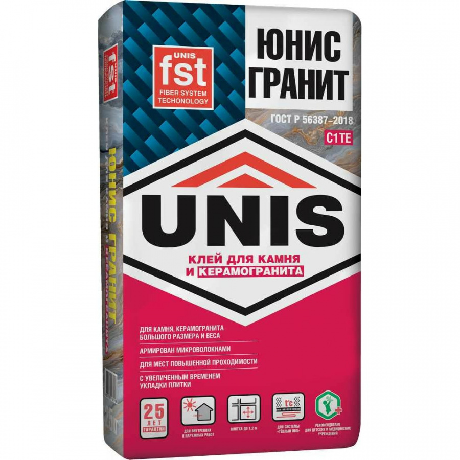Плиточный клей UNIS Юнис-Гранит