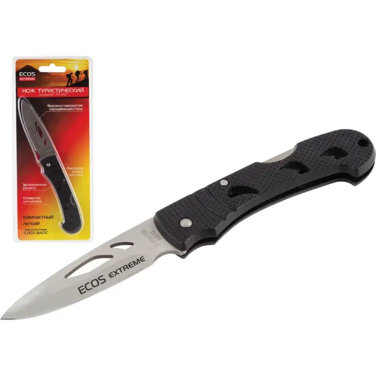 Туристический складной нож Ecos EX-142 325142 Туристический складной нож Ecos EX-142 325142