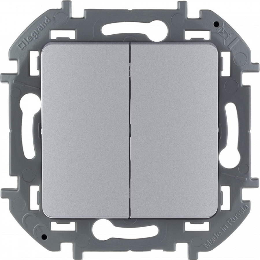 Двухклавишный выключатель Legrand INSPIRIA