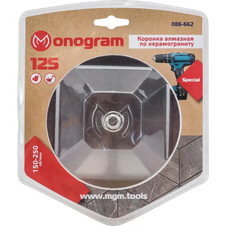 Алмазная коронка MONOGRAM Special 086-662