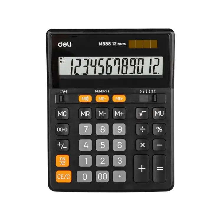 Настольный полноразмерный калькулятор DELI em888 1407149 Настольный полноразмерный калькулятор DELI em888 1407149