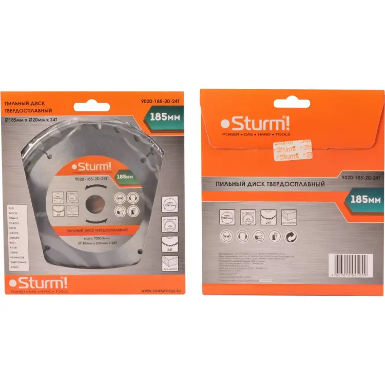 Пильный диск Sturm 9020-185-20-24T Пильный диск Sturm 9020-185-20-24T