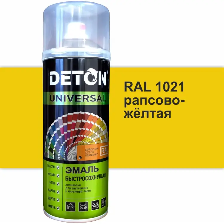 Быстросохнущая акриловая эмаль Deton DTN-A07551 Быстросохнущая акриловая эмаль Deton DTN-A07551