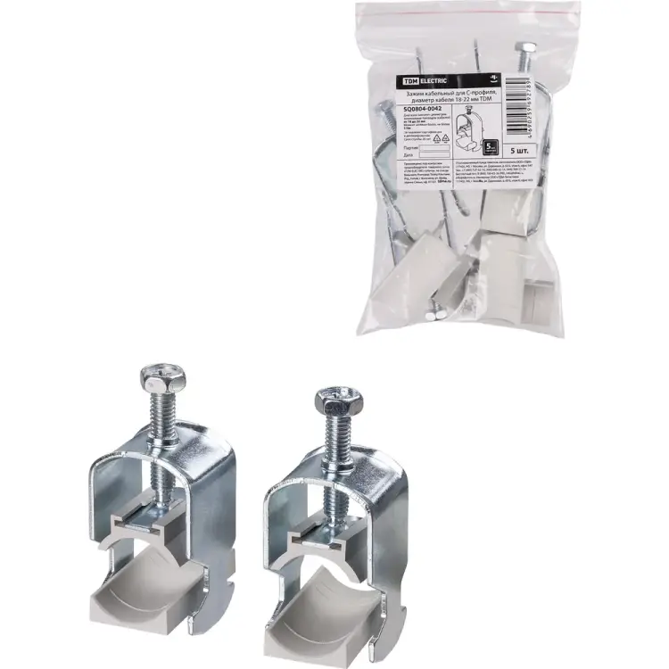 Кабельный зажим для С-профиля TDM ELECTRIC SQ0804-0042