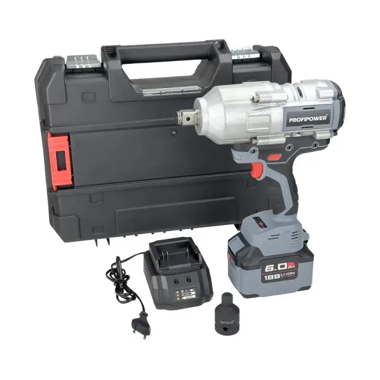 Аккумуляторный бесщеточный ударный гайковерт Profipower T-2000N E0187