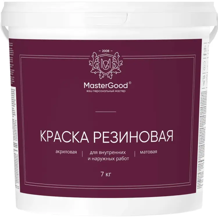 Эластичная резиновая краска MasterGood MG-КраскаРезин-7/зел Эластичная резиновая краска MasterGood MG-КраскаРезин-7/зел