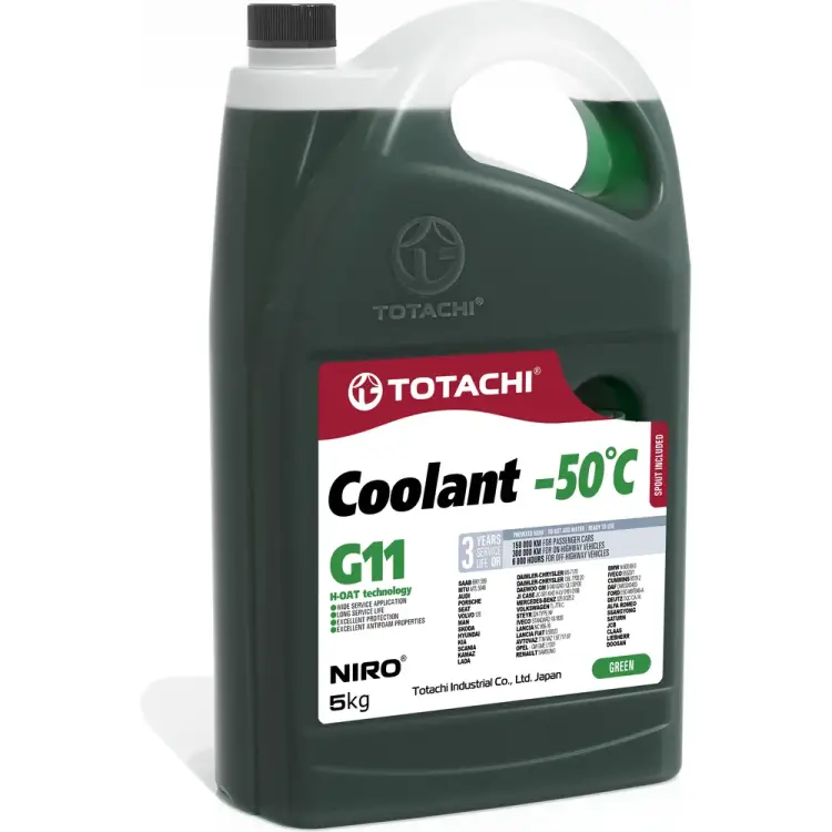 Охлаждающая жидкость Totachi NIRO COOLANT Green G11 4589904940217