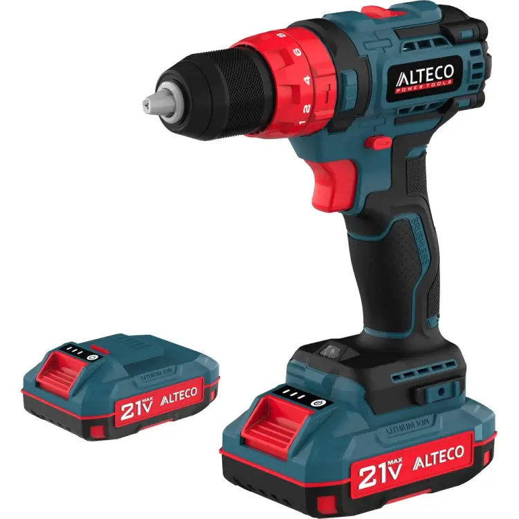 Бесщеточная аккумуляторная ударная дрель-шуруповерт ALTECO CID 21-45 X2 BL 78080