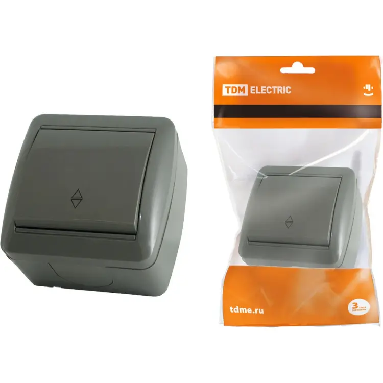 Одноклавишный выключатель TDM ELECTRIC Селигер SQ1818-0111
