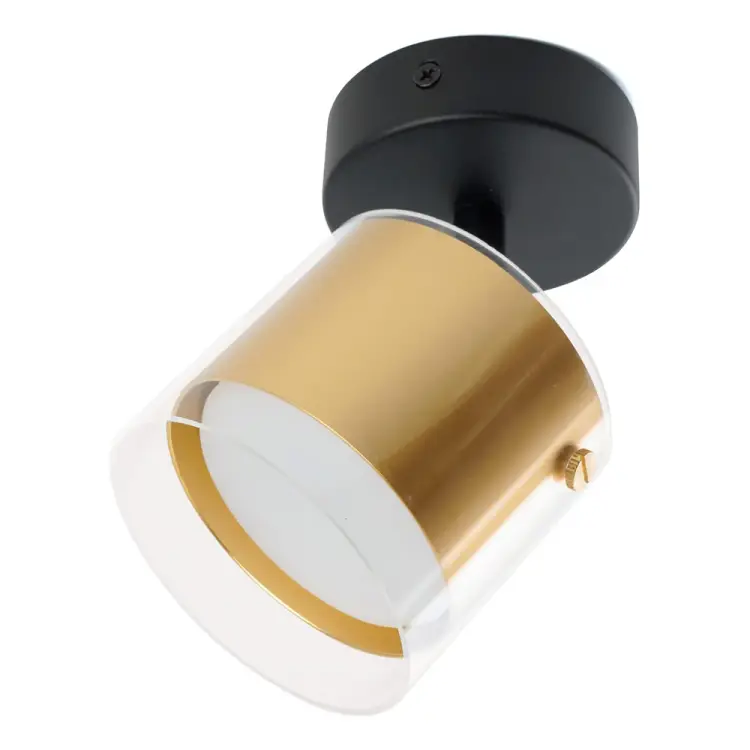 Настенно-потолочный светильник FERON hl3891 под лампу gx53 LUMINA, золото, черный 48797