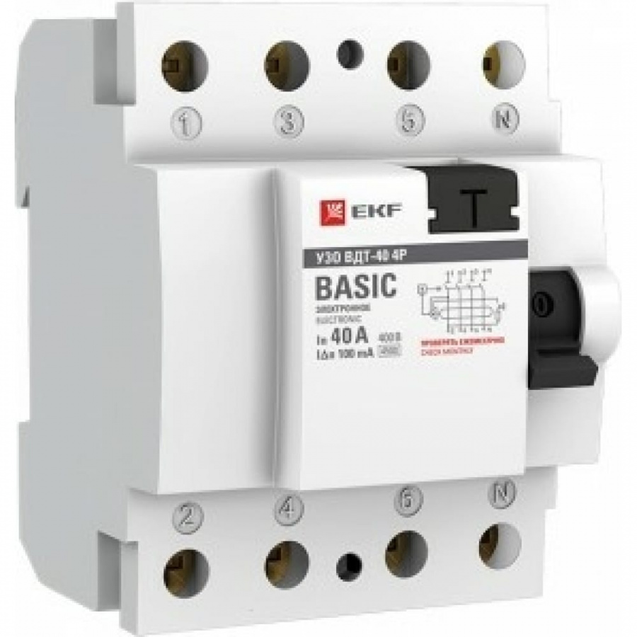 Электронное устройство защитного отключения EKF ВД-40 Basic