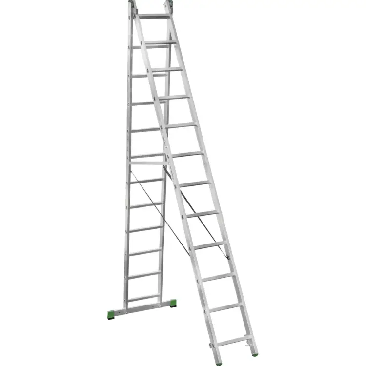 Двухсекционная алюминиевая лестница Новая Высота 2220212