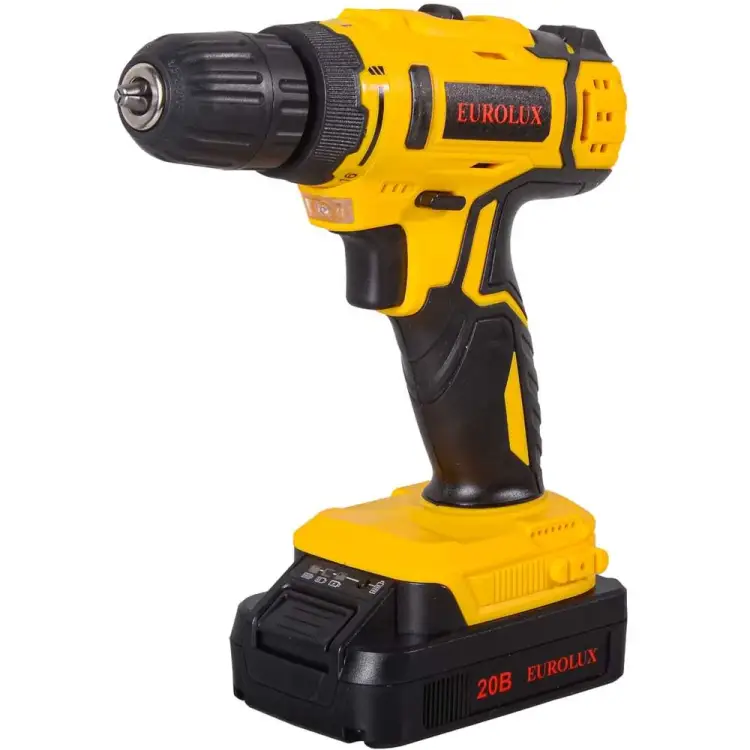 Аккумуляторная дрель шуруповерт Eurolux ДА-20/2Li 72/14/52 Аккумуляторная дрель шуруповерт Eurolux ДА-20/2Li 72/14/52