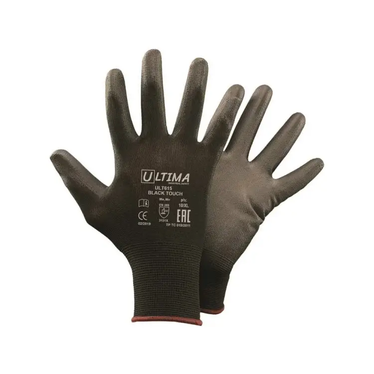 Нейлоновые перчатки ULTIMA BLACK TOUCH ULT615/XL