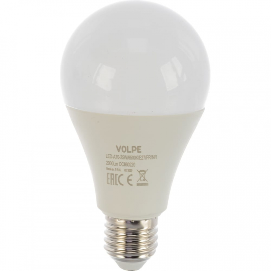 Светодиодная лампа Volpe LED-A70-25W/6500K/E27/FR/NR
