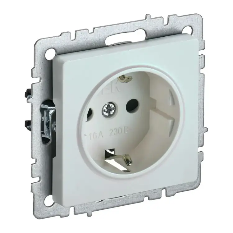 Одноместная розетка IEK Brite рс14-1-0-брж BR-R14-16-K36